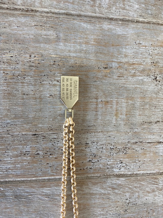 Vintage Chanel Tag Necklace - Picture 3 of 8